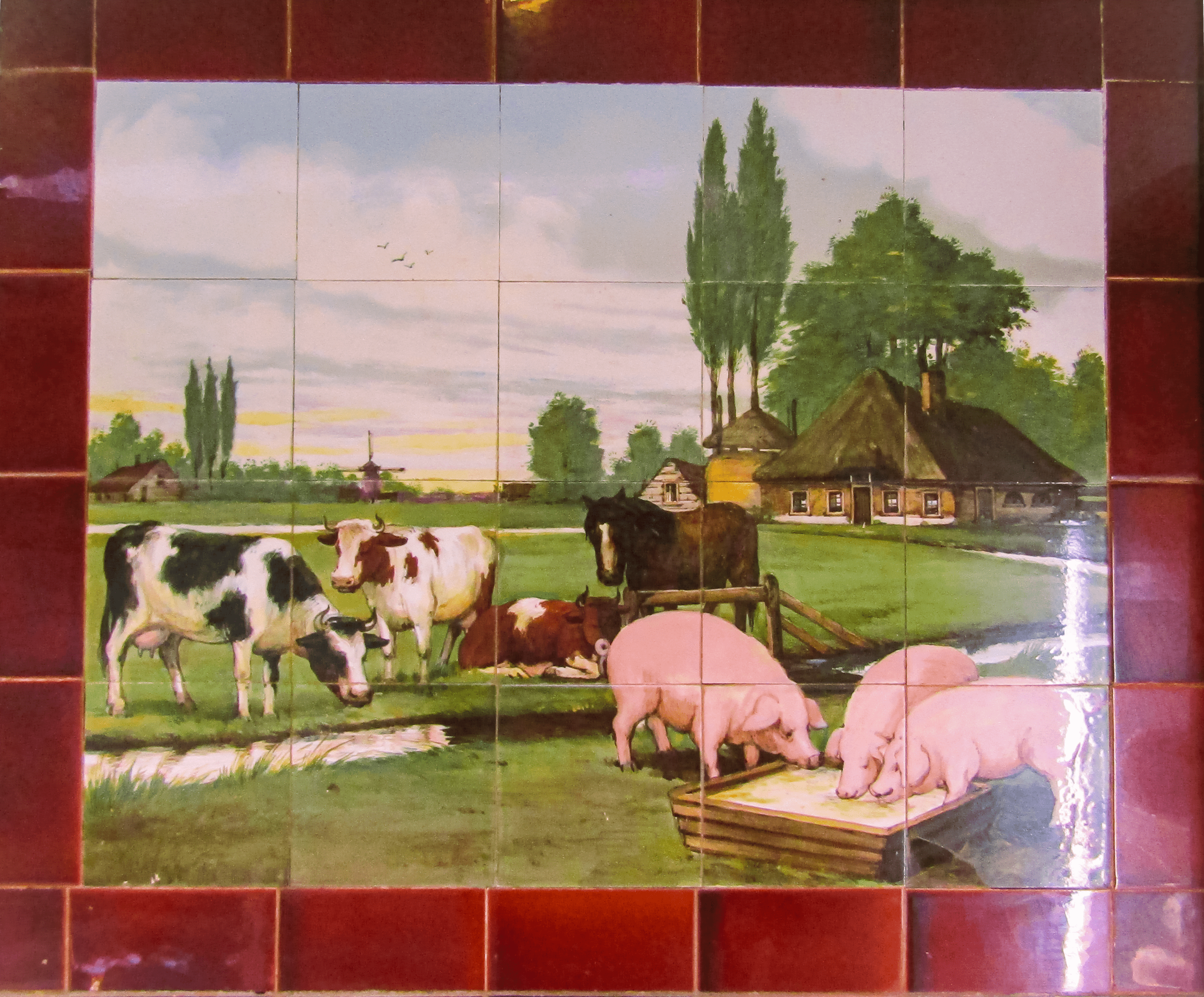 Foto van het beeld dat al sinds 1900 bij ons in de winkel hangt